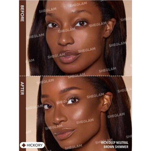 SHEGLAM Liquid Shimmer Bronzer – Hickory | Deep Neutral Brown | Luminous Sun - Picture 3 of 10